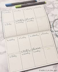 Bullet Journal Weekly Log Idea Instagram Photo By Write It On The Wall Bullet Journal Hand Lettering Planner Bullet Journal Bullet Journal Printables
