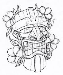 Pin By Karel God On 1 Tiki Tattoo Tiki Art Hawaiian Tattoo Hand drawing of man riding a classic cafe racer motorcycle: tiki tattoo tiki art hawaiian tattoo