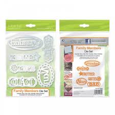 High quality thin metal cutting dies made of 100% steel. Family Members Die Set Craftyarts Co Uk