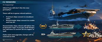 We would like to share with you the first details about the new aircraft carrier gameplay and even show you a prototype. Cv Rework Don T Like The Change Get Full Compensation Anchorsawaywows Stream Worldofwarships