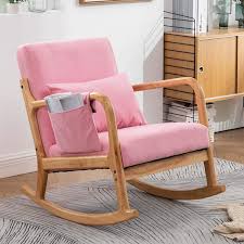 Read customer reviews and common questions and answers for nursery works part #: White Rocking Chair For Nursery Nursery Chair Modern Rocking Chair Nursery Rocking Chairs With Pillow And Side Storage Pocket Chairs Seats Kids Furniture Femsa Com