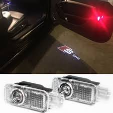 2x Car Led Courtesy Door Projector Light Ghost Shadow Light For A1 A3 Audi A4 A6 A5 A7 A8 80 Tt Q3 Q5 Q7 S Line C5 C6 External Lighting