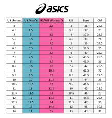 37 rare asics shoe size chart australia