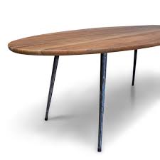 Surfboard shapers are revered as artisans of the surfing lifestyle. Walnut Mid Century Surfboard Coffee Table Gingko Home Furnishings