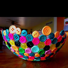 Leather glove and spare buttons. Button Bowl Loveeeeeeeee Fun Crafts Button Crafts Creative Crafts