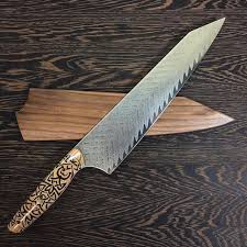 Tribal Give This 10 250mm K Tip Gyuto Chef Knife A Name Chosen Name Gets 20 Off Any Future Knife Purchase Name It And Kitchen Knives Knife Making Knife