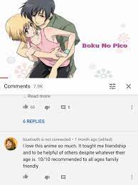 boku no pico is indeed family friendly~ : r/youtubecomments