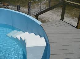 Stock Tank Pool With Circular Stairs By Yeske Tanks Stock Tank Swimming Pool Stock Tank Pool Pool Steps