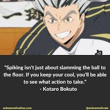 He was the number one ace in miyagi prefecture and ranked among the country's top three aces at the time, along with sakusa and kiryū. 51 Haikyuu Quotes About Teamwork Self Improvement Anime Quotes Inspirational Manga Quotes Anime Qoutes