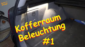 Frontscheinwerfer schaltplan vw golf iv. Kofferraum Beleuchtung Umbau Teil 1 Youtube