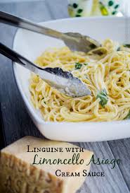 Linguine With Limoncello Asiago Cream Sauce Pasta Recipes Pasta Dishes Recipes
