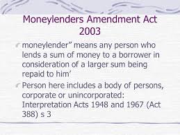Moneylenders (amendment) act 2012 malaysia. Understanding Commercial Agreements Loans Sale Of Shares Joint Ventures Agreement By Lee Swee Seng Llb Llm Mba Advocate Solicitor High Court Malaya Ppt Download