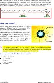 Sabun molekülleri bu yağlı kirleri sararlar suyla birleştirirler ve artık çözünemez hale getirirler. Evde Kimya Sabun Yag Asitlerinin Na Ve Ya K Tuzuna Sabun Denir Cok Eski Caglardan Beri Kullanilan En Onemli Temizlik Maddeleridir Pdf Free Download