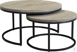 Strand grey high gloss coffee and side tables set furniture choice lucca dark table cfs uk smoked mirrored of 2 style house interiors homcom tier modern wood living room grain uk833 5570331 occasional small barker stonehouse malvern dove to from the next round nesting piece extendable. Drey Grey Round Nesting Coffee Tables Set Of 2 From Moes Home Coleman Furniture