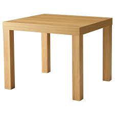 Ikea coffee table and side tables. Lack Oak Effect Side Table 55x55 Cm Ikea