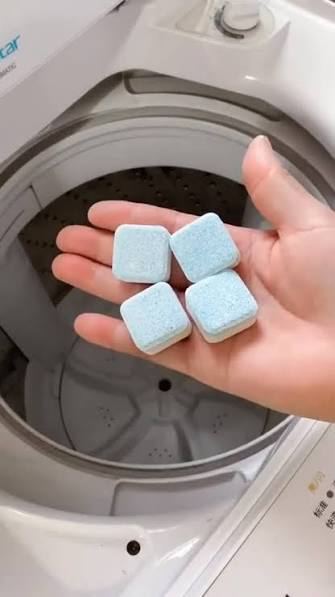 Imagen de pastillas para limpieza de lavadoras