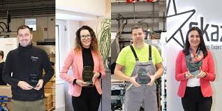 Traditional award ceremony for BEST COWORKERS and BEST LEADER in Skaza