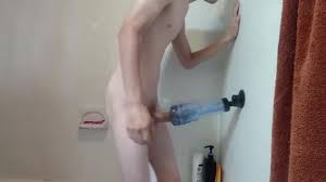 Cute twink uses fleshlight in shower - ThisVid.com