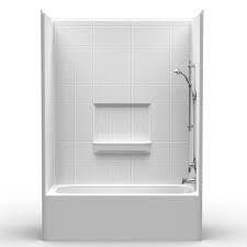 Multi Piece 60 X 30 X 85 Tub Shower Combo 17 Curb Skirt Height 4lets6030 V2 Bestbath