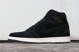 2018 Air Jordan 1 Mid Premium Fleece Black Olive Canvas Sail Cone Bq6579 001 Air Jordans Black Shoes Sneakers