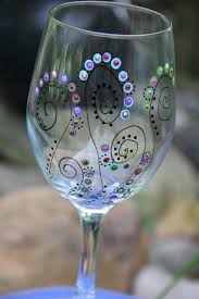 Wine Glasses Hand Painted Garrafas Decoradas Tacinhas Decoradas Tacas Personalizadas