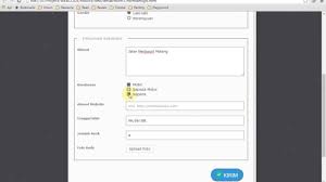 Desain Form Responsive Html Css Download Source Code Gender Website