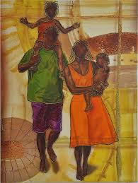 Family By Fred Odle Family Painting Family Art African American Art