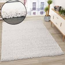 Hochflor shaggy teppich twilight 6926 weiss. Prime Shaggy Hochflor Teppich Einfarbig Weiss Real De