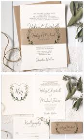 Rustic Wedding Invitation Wedding Crest Wedding Invitation Kits Wedding Invitations Rustic Wedding Invitation Cards