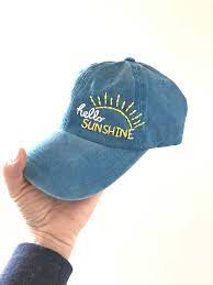 Hello Sunshine Custom Hat Clothes Embroidery Diy Hat Embroidery Embroidery On Clothes