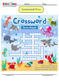 Print this fun crossword and have fun with it. Identify The Animals Crossword Puzzle 9 Kidzezone