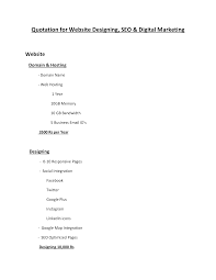 Basic Website Quotation How To Create A Basic Website Quotation Download This Basic Website Quotation Template No Basic Website Quotations Marketing Website