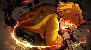 This hd wallpaper is about anime, demon slayer: 340811 Demon Slayer Kimetsu No Yaiba Anime é¬¼æ»…ã®åˆƒ Zenitsu Agatsuma 4k Wallpaper Mocah Hd Wallpapers