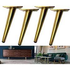 Modern metal table slim side sofa end lamp plant round stand retro furniture. Buy Bikani Golden Sofa Legs Round Solid Metal Furniture Legs Sofa Replacement Legs Perfect For Mid Century Modern Great Ikea Hack For Sofa Couch Bed Coffee Table Golden Color 6 Inches Set Of 4 Online