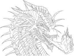 This is black and white coloring page of picture realistic dragons. Dragon Coloring Pages Pdf For Kids Coloringfile Com