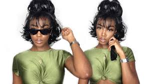 So for all my curlfriends that have recently gone for the big chop, transitioning, or growing their hair out like me, scroll down and check out these hair tutorials that will you inspire you to switch up your everyday look and slay the day in style! How To Style Short Wig Friday Night Hair Gls148 Youtube