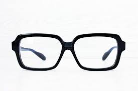 Usa Military Square Rectangle Thick Piano Black By Antiqueelse Glasses Fashion Glasses Glasses Makeup