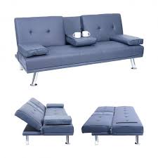 I spend at least two hours a day working on the sofa while on quarantine. 3er Sofa Hwc F60 Couch Schlafsofa Gastebett Tassenhalter Verstellbar 97x166cm Kunstleder Dunkelblau