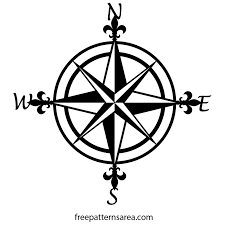 Black And White Compass Clipart Png Pin On Cricut