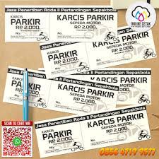 Gambar 3.90 merupakan desain tampilan karcis parkir yang telah dirancang. Pusat Cetak Tiket Kupon Voucher Karcis Cepat Mudah Dan Murah Bisa Dikirim Ke Solok Aman Amanah Percetakan Online