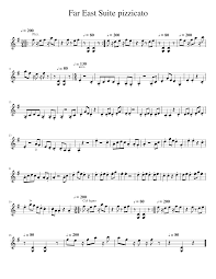 ✴️ the pizzicato method books are based on the traditional european violin teaching, implemented with the latest innovative pedagogical approaches. Far East Suite Pizzicato Sheet Music For Violin Solo Musescore Com