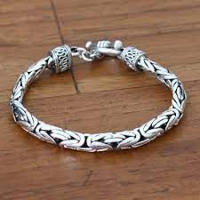 Primrose sterling silver monogram initial adjustable bracelet sale $280.00. Men S Sterling Silver Bracelet Silver Dragon Novica