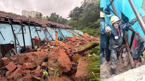 Three killed as compound wall collapses on four houses following heavy rain in Mangaluru Mangaluru: Three people, including two young girls, were killed after a compound wall collapsed and struck houses at