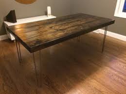 Modern Farm Table With Hairpin Legs For Under 200 6 Steps With Pictures Instructables