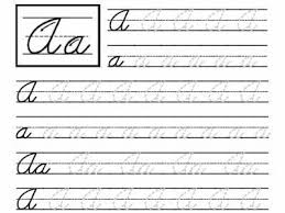 4th grade cursive writing worksheetshandwriting