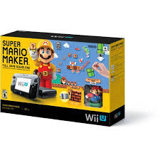 Nintendo Wii U Super Mario Maker Deluxe Set Game Console Full Hd 1080i Hd 480p 480i Black Walmart Com Wii U Wii Super Mario
