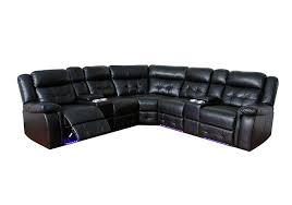 Cobalt Black Reclining Sectional With Led Lights Badcock Home Furniture More Of South Florida Reclining Sectional Sectional Furniture More