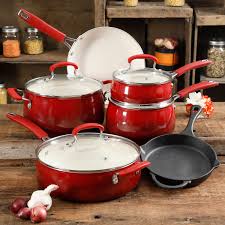Here, we are presenting three pioneer woman cookware set which is great in terms of functionality, price, and quality. The Pioneer Woman Classic Belly 10 Piece Ceramic Non Stick And Cast Iron Cookware Set Red Walmart Com Walmart Com