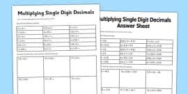 These worksheets include basic operations, comparisons, conversions, decimal. Multiplying Decimals Colour By Number Teacher Made