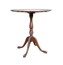 Vintage Pie Crust Tilt Top Tea Table By Ferguson Bros Tea Table Pie Crust Edges Walnut Stain